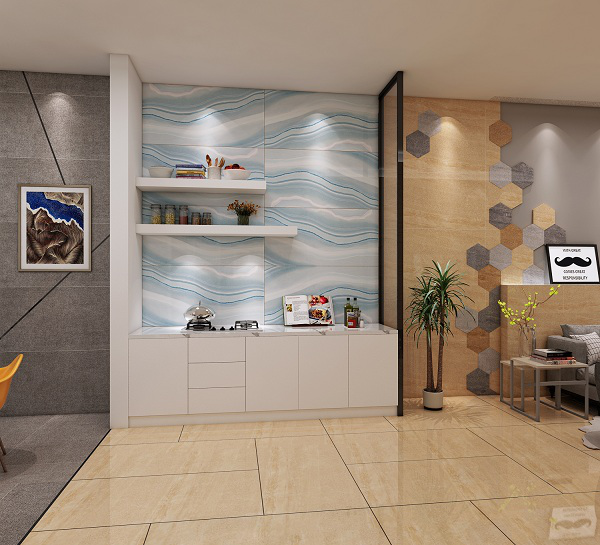 卡诺尔抗菌瓷砖走廊空间效果